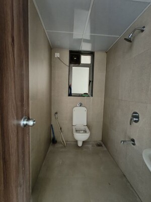 Bathroom in 1 BHK Apartment at Runwal Eirene, Balkum Pada – for Rent