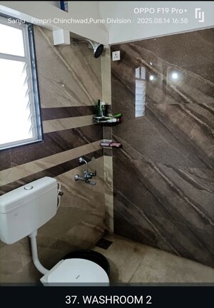 Bathroom in 2 BHK Apartment at Sai Elouera, Wakad – for Rent