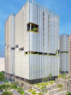  Office Space – Exterior View View at Sunrise Corporate Park, Wagle Industrial Estate - for Sale