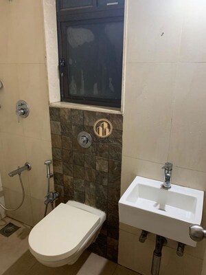 Bathroom in 2 BHK Apartment at Omkar Raga, Chembur – for Rent