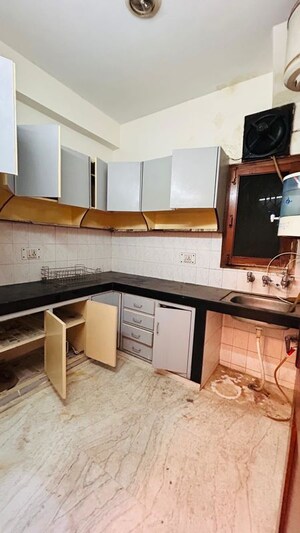 Kitchen in 2 BHK Builder Floor at Malviya Nagar – for Rent