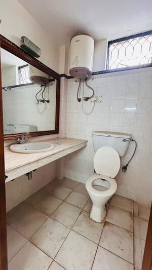 Bathroom in 2 BHK Builder Floor at Malviya Nagar – for Rent