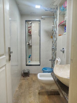 Bathroom in 2 BHK Apartment at Hiranandani Garden Brentwood, Powai – for Rent