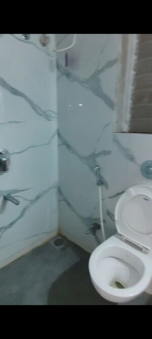 Bathroom in 1 BHK Apartment at Raunak Bliss, Ghodbunder Road – for Rent