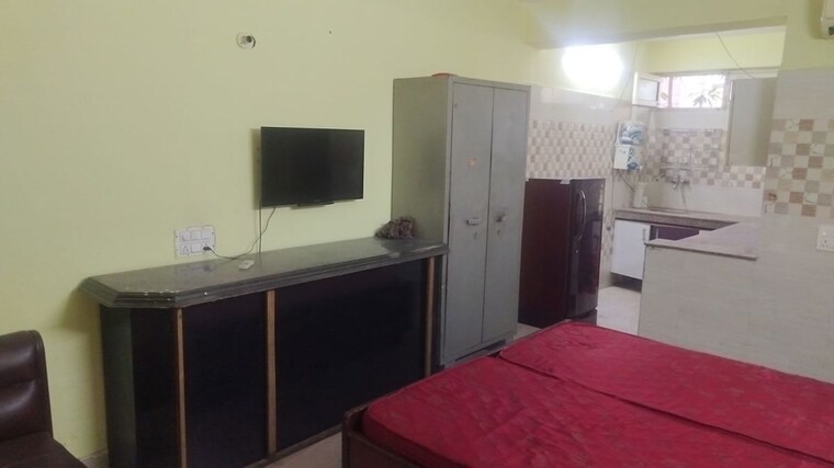 Bedroom, penta-homes 1 RK 500 Sq.Ft. Apartment In Vip Road Zirakpur 10166090
