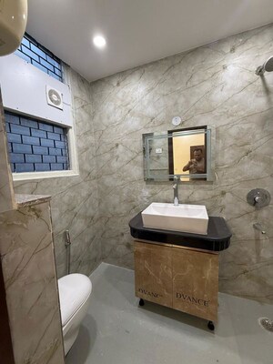 Bathroom in 3 BHK Builder Floor at Nehru Enclave – for Sale