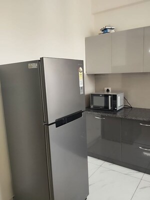 Kitchen in 3 BHK Apartment at NK Sharma Savitry Greens, Lohgarh – for Rent