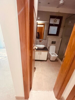 Bathroom in 4 BHK Builder Floor at Sarvapriya Vihar – for Rent