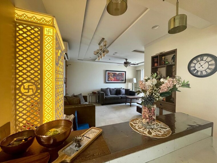 Living Room, progressive-exotica 3 Bedroom 1500 Sq.Ft. Apartment In Kopar Khairane Navi Mumbai 10166227