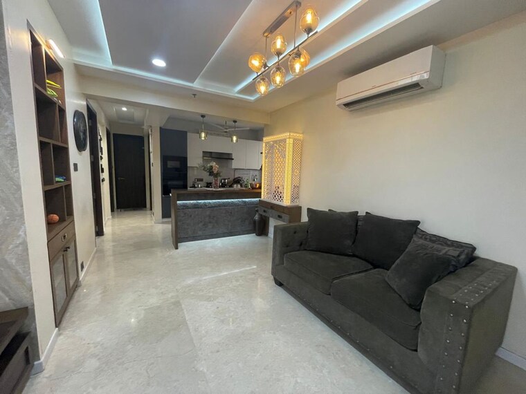 Living Room, progressive-exotica 3 Bedroom 1500 Sq.Ft. Apartment In Kopar Khairane Navi Mumbai 10166227