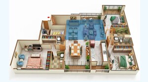 Floor Plan in 3 BHK Apartment at Kolkatta Gpo – for Sale