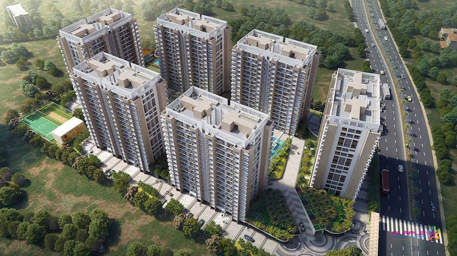 4 BHK + Servant Room,Extra Room Apartment For Sale in Purple Park Eden