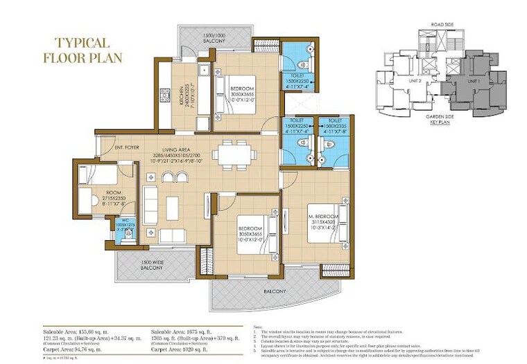 Floor Plan, ats-destinaire 4 Bedroom 2550 Sq.Ft. Apartment In Sector 1 Greater Noida Greater Noida 10166260