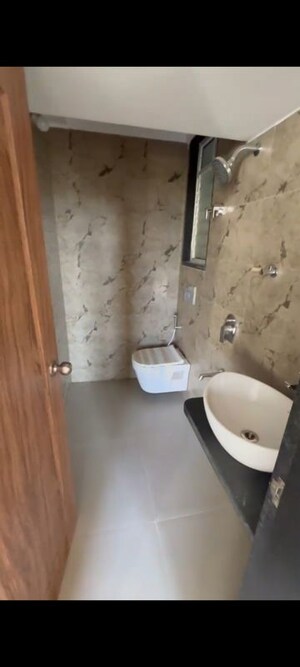 Bathroom in 1 BHK Apartment at Sanghvi Ecocity Woods, Mahajanwadi – for Rent