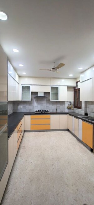 Kitchen in 4 BHK Builder Floor at Kailash Colony – for Rent