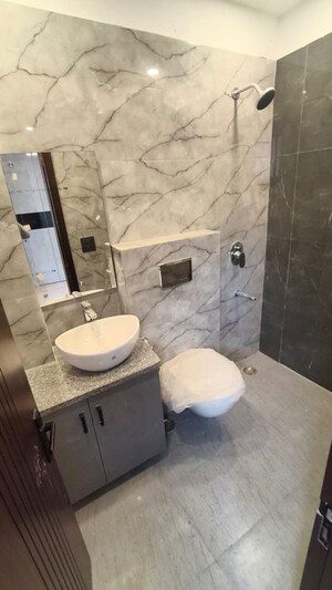 Bathroom in 3 BHK Builder Floor at Malviya Nagar – for Rent