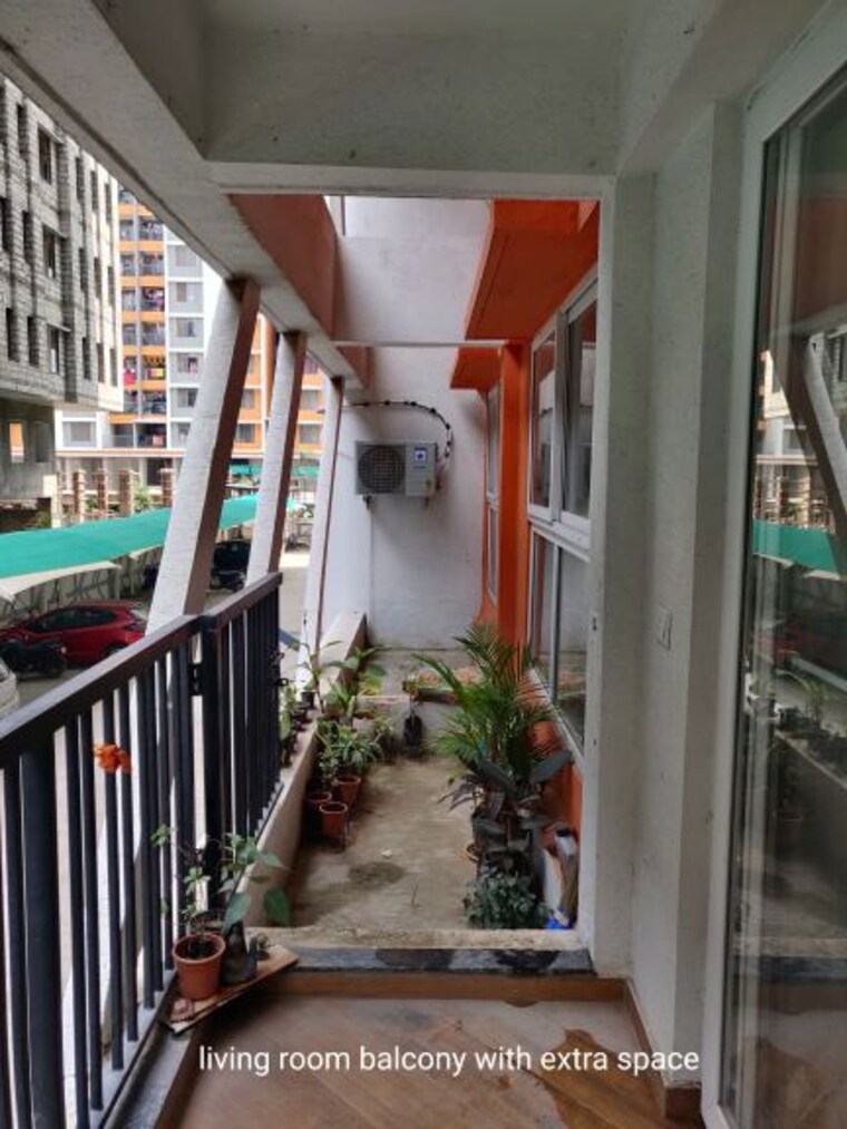 Balcony, unique-k-town 3 Bedroom 1300 Sq.Ft. Apartment In Kiwale Pune 10166359