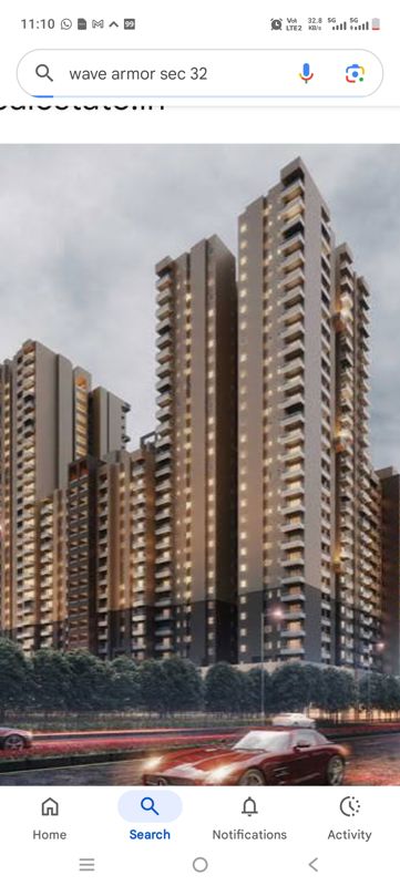 4 BHK + Pooja Room,Servant Room,Study Room,Extra Room 3177 Sq.Ft. Apartment in Wave Amore