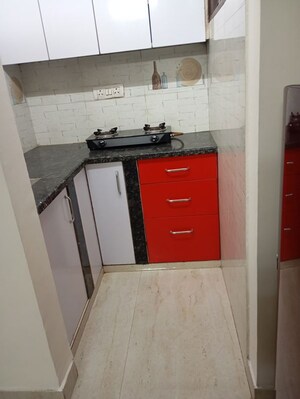 Kitchen in 1 RK Builder Floor at East Of Kailash – for Rent