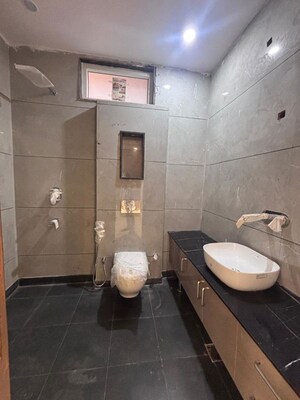 Bathroom in 3.5 BHK Builder Floor at Outram Lines – for Rent