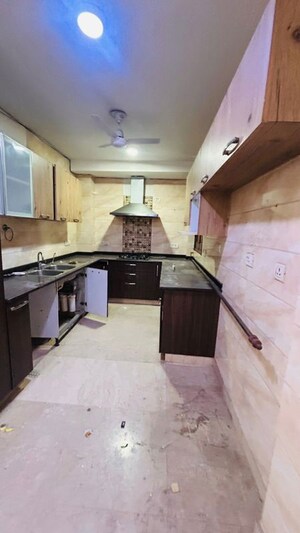 Kitchen in 3 BHK Builder Floor at Malviya Nagar – for Rent