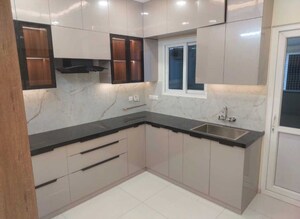 Kitchen in 3 BHK Apartment at Rajapushpa Provincia, Narsingi – for Rent