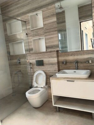 Bathroom in 3 BHK Apartment at Unitech South City 1, South City 1 – for Rent