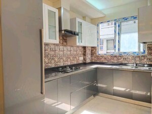 Kitchen in 3 BHK Builder Floor at Palm Residency Chhatarpur, Chattarpur – for Rent