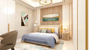 Bedroom in 3 BHK Apartment at Candeur Lakescape, Kondapur – for Sale