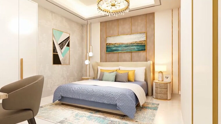 Bedroom, candeur-lakescape 3 Bedroom 1917 Sq.Ft. Apartment In Kondapur Hyderabad 10166598