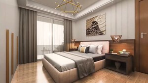 Bedroom in 3 BHK Apartment at Candeur Lakescape, Kondapur – for Sale