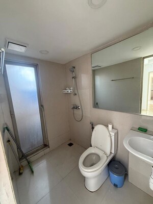 Bathroom in 1 BHK Apartment at Hiranandani Obelia The Walk, Ghodbunder Road – for Rent