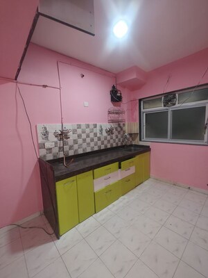 Kitchen in 1 BHK Apartment at Sai Sangh CHS, Nerul – for Rent