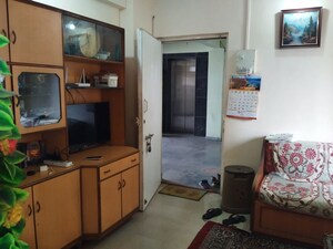 Living Room in 1 BHK Apartment at Destiny Heights, Mulund East – for Rent