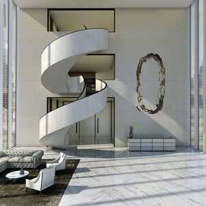 Living Room in 4 BHK Apartment at M3M Trump Tower, Sector 65 – for Sale