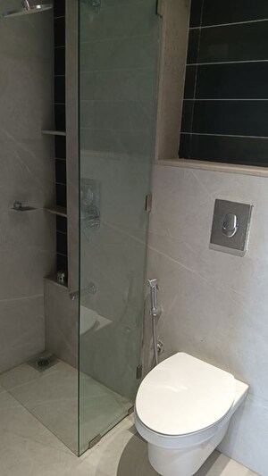 Bathroom in 2 BHK Apartment at Kabra Diamante, Goregaon West – for Rent