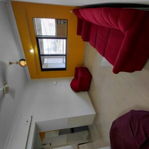 Master Bedroom in 1 BHK Apartment at Satellite Garden, Goregaon East – for Rent