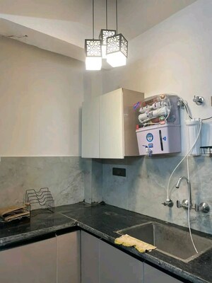 Kitchen in 1 BHK Apartment at Palm Residency Chhatarpur, Chattarpur – for Rent