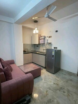 Kitchen in 1 BHK Apartment at Palm Residency Chhatarpur, Chattarpur – for Rent