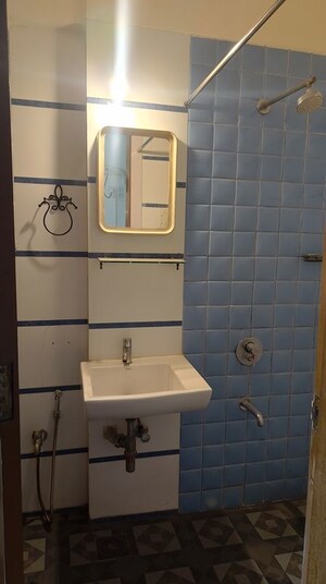 Bathroom in 3 BHK Apartment at Dosti Blossom, Wadala East – for Rent