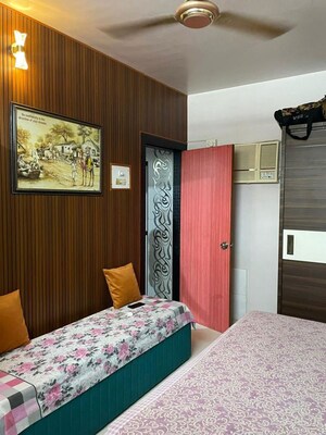 Bedroom in 3 BHK Apartment at Vrindavan CHS Goregaon West, Goregaon West – for Rent