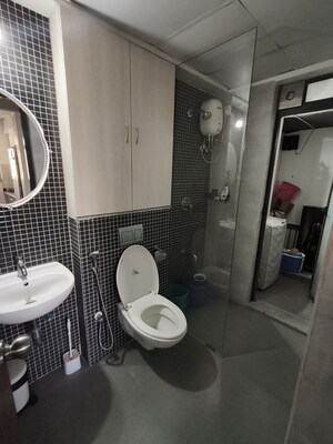 Bathroom in 1 BHK Apartment at Lodha Downtown, Dombivli East – for Rent