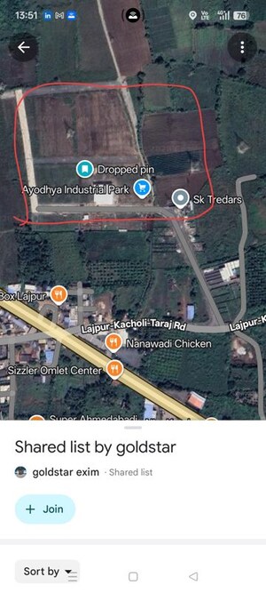  Industrial Plot – Map Location View at Ayodhya Industrial Park, Lajpore - for Rent