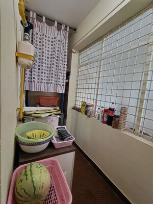 Balcony in 3 BHK Apartment at BM Luxuria, Hsr Layout – for Rent