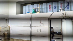 Kitchen in 1 RK Apartment at Vakola – for Rent