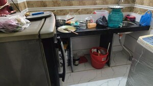 Kitchen in 1 RK Apartment at Vakola – for Rent