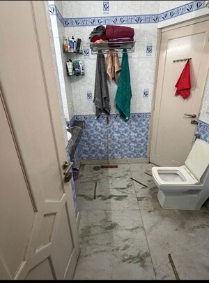 Bathroom in 2 BHK Builder Floor at East Of Kailash – for Rent