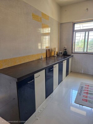 Kitchen in 2 BHK Apartment at Cosmos Lounge, Manpada – for Rent