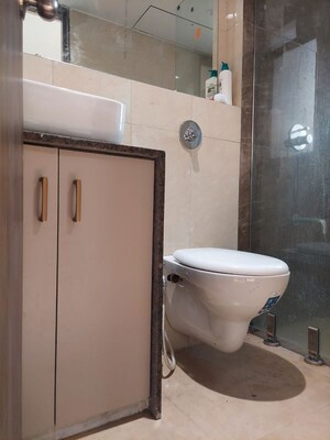 Bathroom in 2 BHK Apartment at Lotus Unity, Versova – for Rent