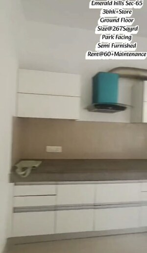 Kitchen in 3 BHK Apartment at Emaar MGF Emerald Hills, Sector 65 – for Rent